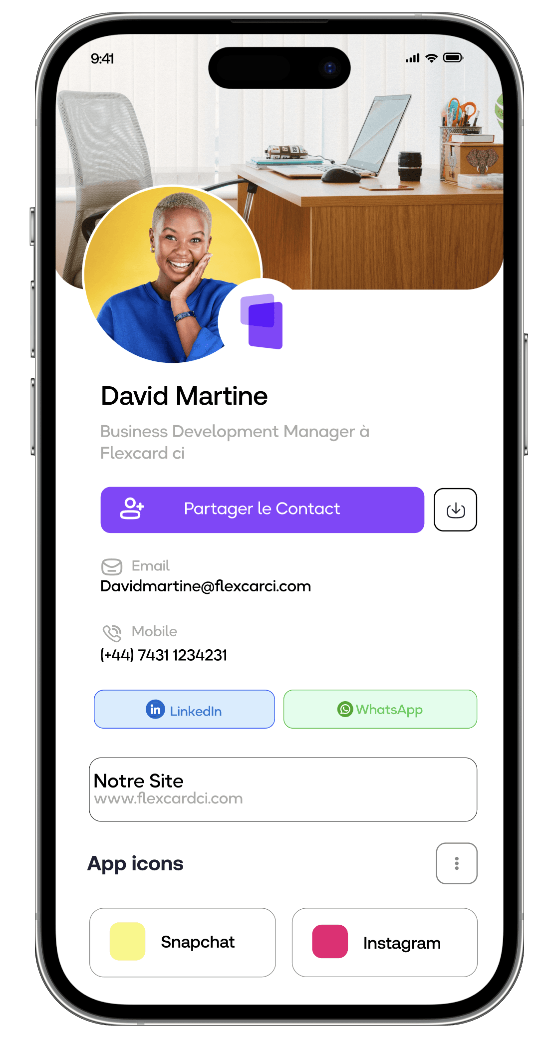 iPhone Flexcard